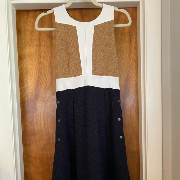 Anthropologie Maeve Cabled Colorblock Dress size 00 - Picture 3 of 7